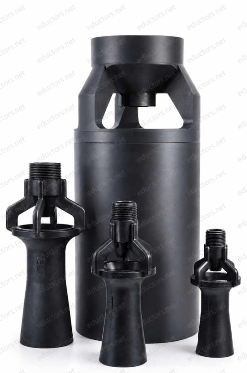NCI polypropylene plastic tank eductors — TLM series in multiple sizes