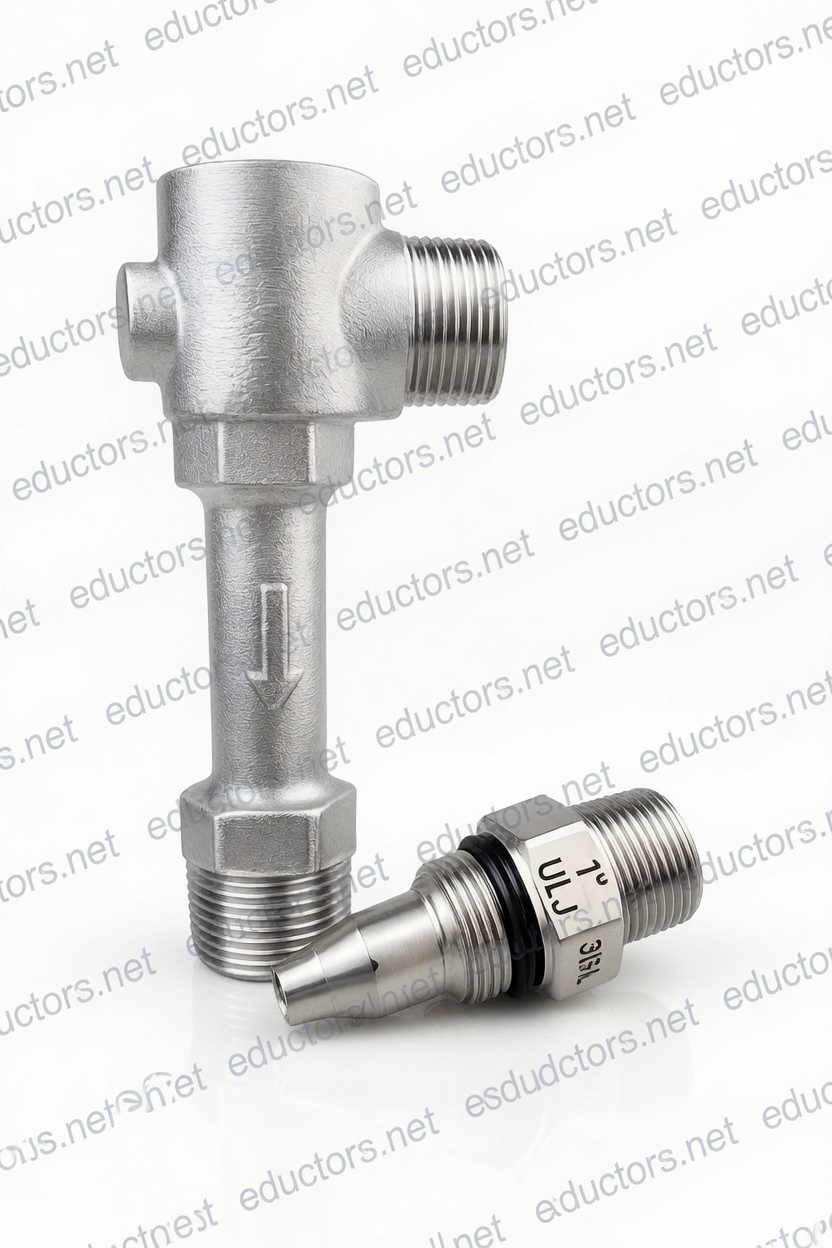 NCI steam jet heater nozzle and body components — stainless steel ULJ series